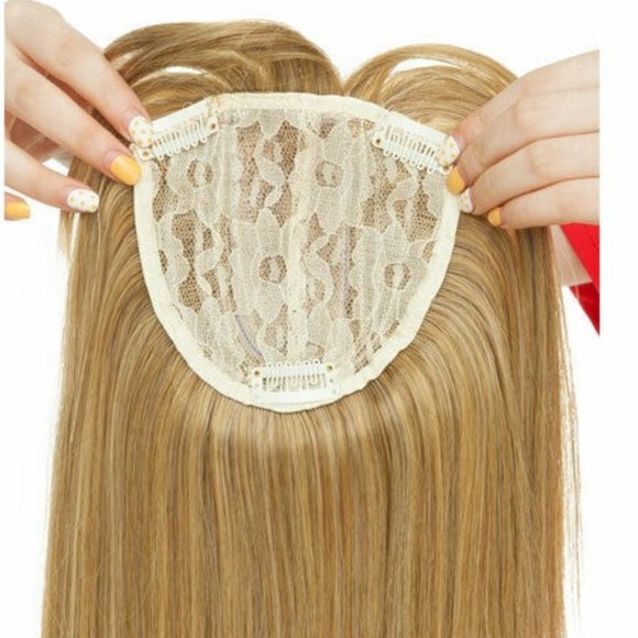 Clip In Synthetic Hair Topper With Bangs